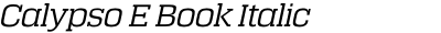 Calypso E Book Italic